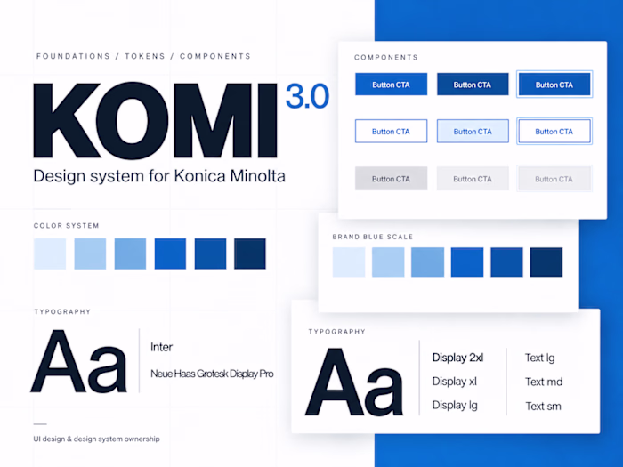 KOMI 3.0 — Design System for Konica Minolta
