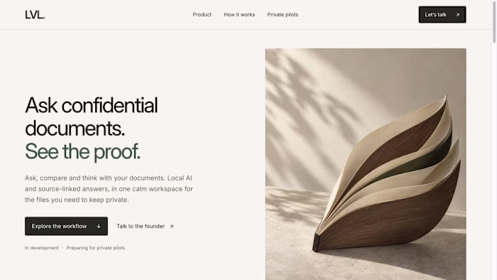 LVL — Product website & interactive illustration