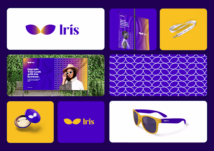 The brand identity for Iris