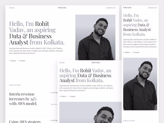 Elegant & Minimal Portfolio on Framer