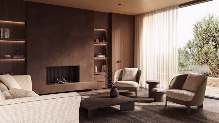 Private House. Living room