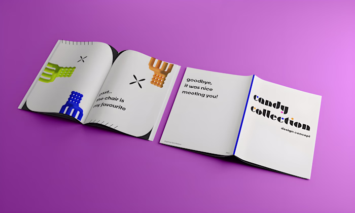 Furniture catalogue concept + marketing material