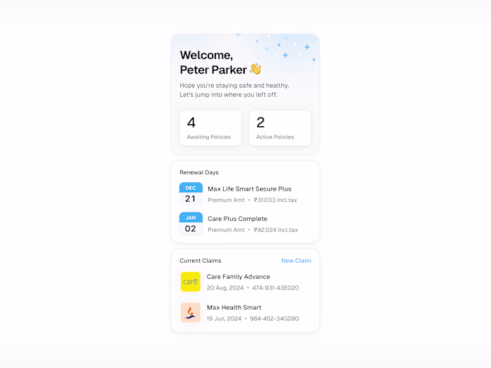 Insurance dashboard project
