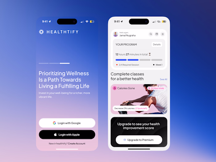 Healthtify Health App UX Design