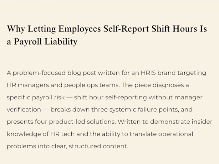 B2B SaaS Blog Writing Samples