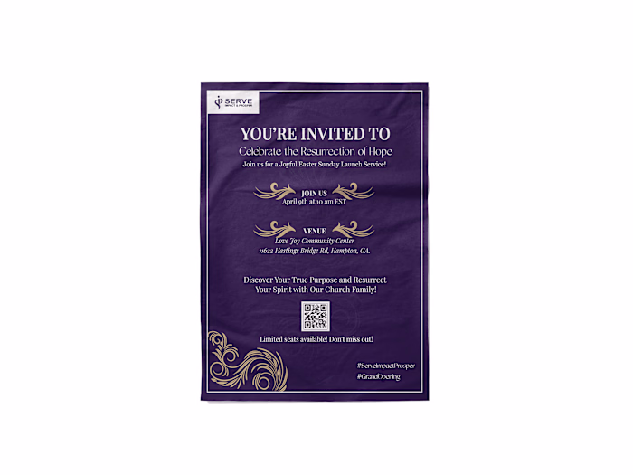 Invitation card for a grand opening