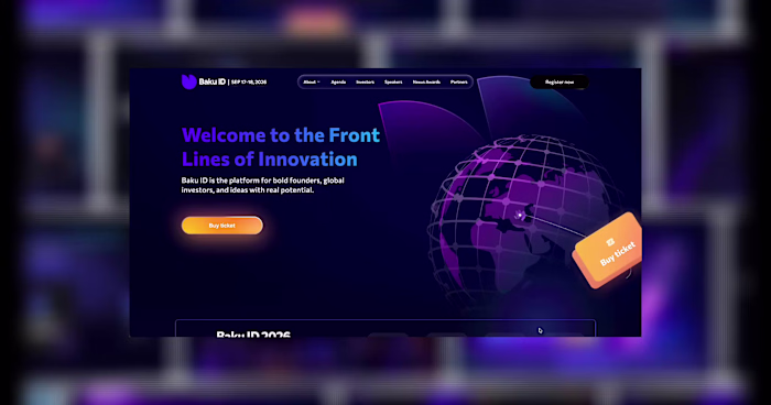 Event Website UI / Baku ID 2026