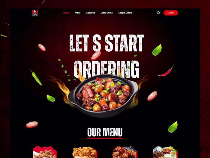 Restaurant Figma Landing Page