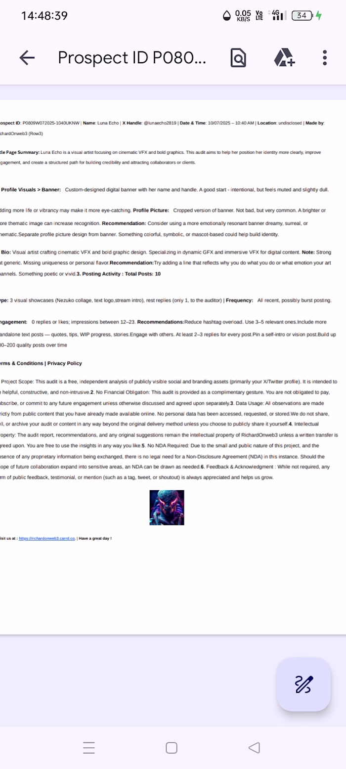 X analysis for luna