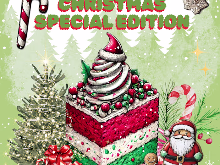Christmas Special Edition Dessert Illustration