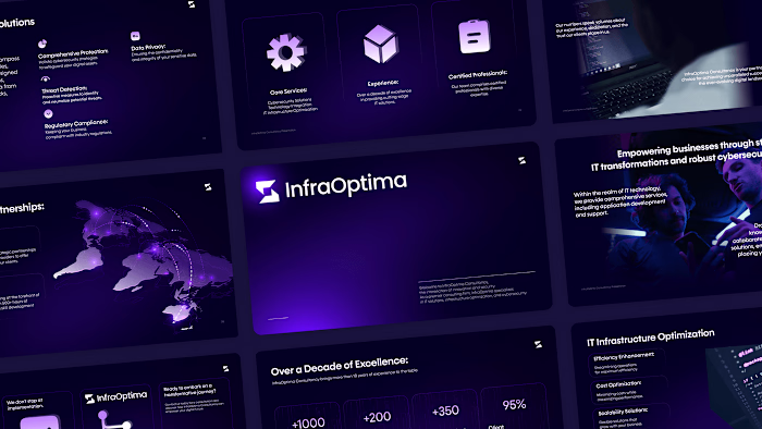 InfraOptima Business Presentation Design