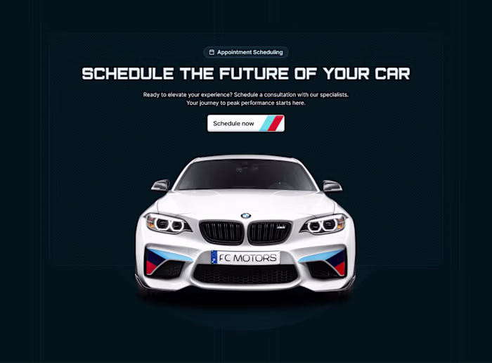 FC Motors — Autoshop Website & Web Store