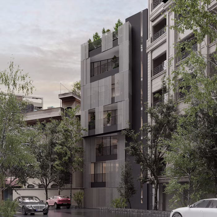 Andarzgoo Residential Building, Facade, MPGA