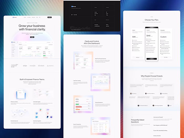 Fineeds Finance SaaS Website Design
