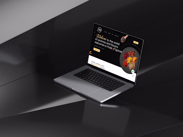 Showcase website for flavors shop