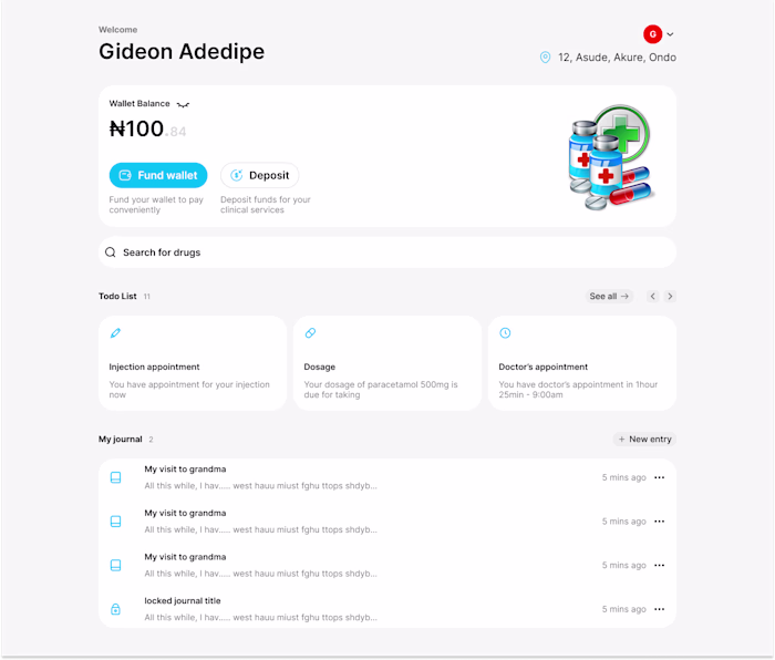 Medical app design, UI/UX design, figma