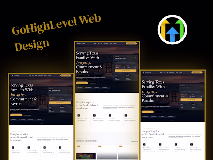 Created a premium dark-themed website