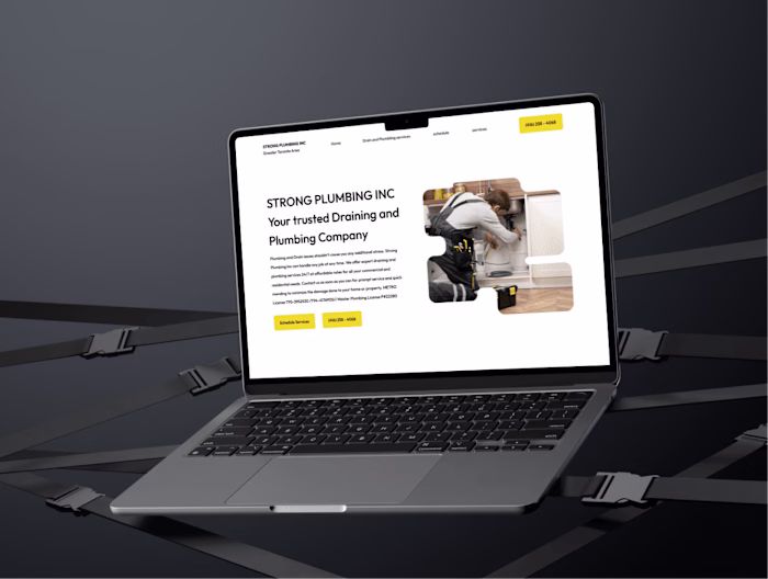 Strong Plumbing INC. website redesign