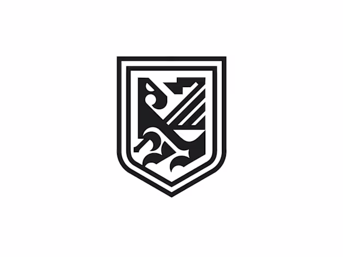 Eagle holding flag shield heraldry logo represents honor, co...