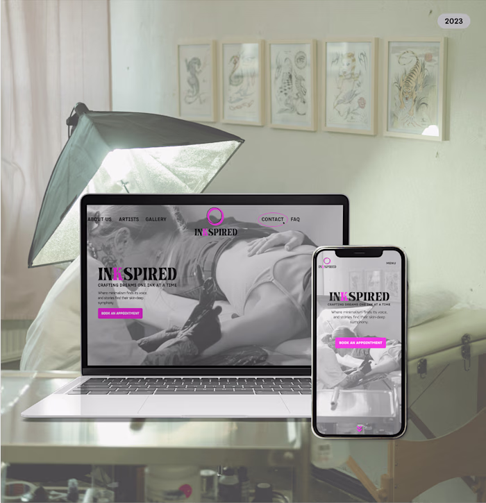 Tattoo studio. UI | UX Design & Branding on Behance