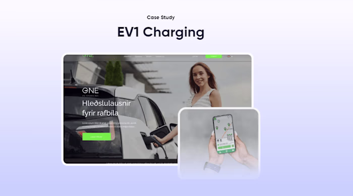 EV1 Charging Web, Strategy & Branding
