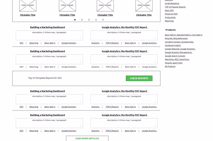 AnalyticsEdge, Excel Add-ons for customized reports