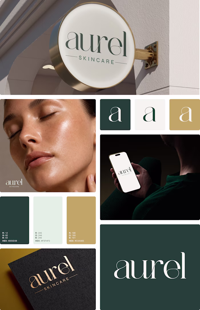 I designed AUREL SKIN’s logo