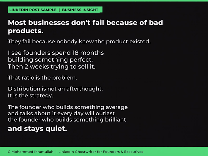LinkedIn Business Insight Post -