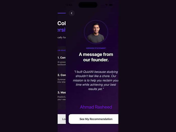 QuizliAI: AI Study Assistant iOS App