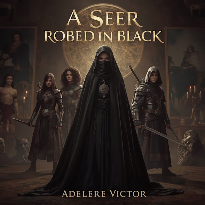 A seer robed in black
