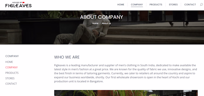 Website Copy for HOUSE OF FIGLEAVES