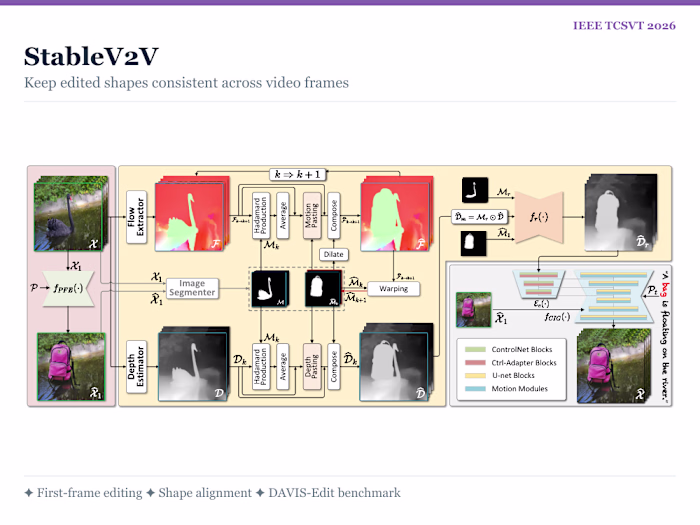 𝐑𝐞𝐬𝐞𝐚𝐫𝐜𝐡丨Shape-Consistent Video-to-Video Editing