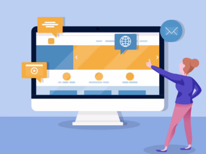 Website design for an E-commerce business