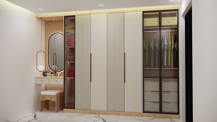 Luxury Modern Wardrobe I Realistic 3 D Interior Design😊 🔥 💯