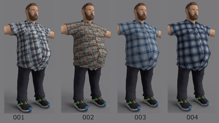 
Character commission built to a