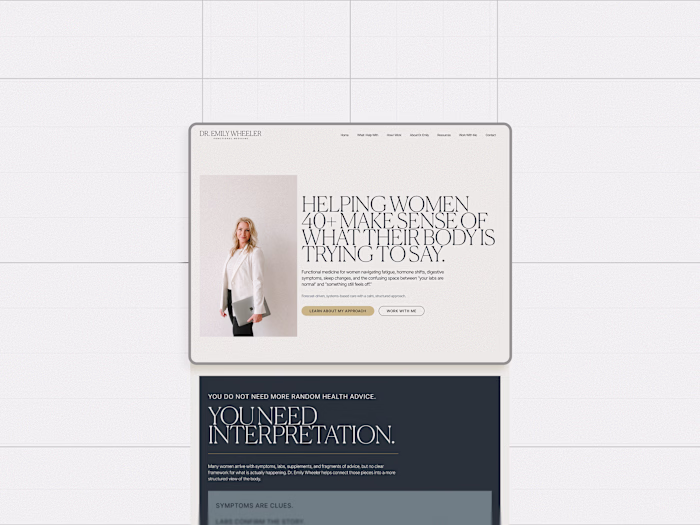 Dr. Emily Wheeler: Functional Medicine Brand Identity