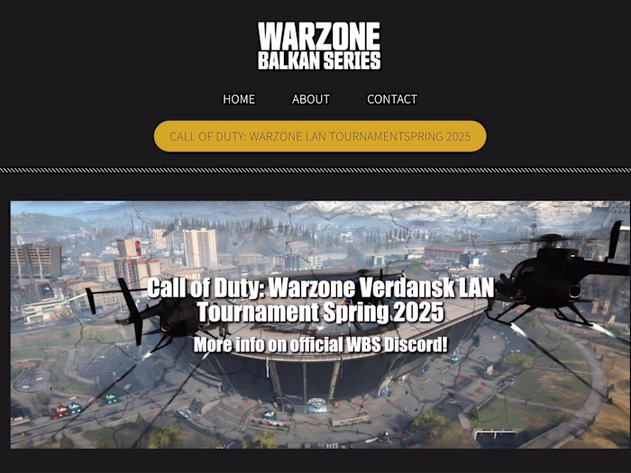 Warzone Balkan Series - WEB Design & Development