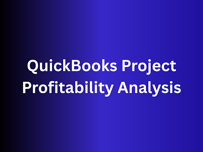 QuickBooks Project Profitability Analysis