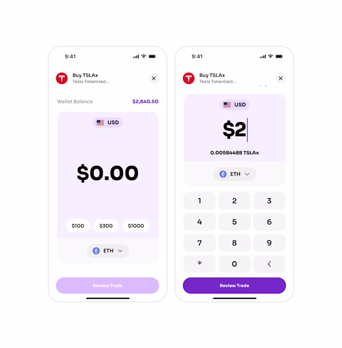 Dex to purchase tokenized Stocks
