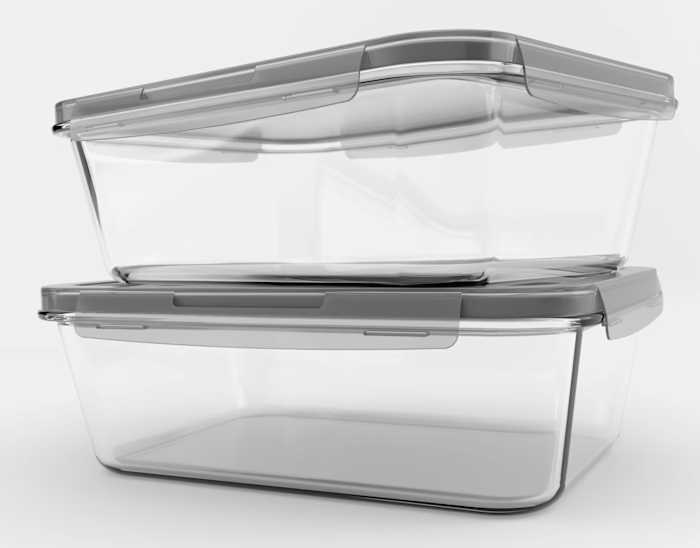 Glass Box Food Container