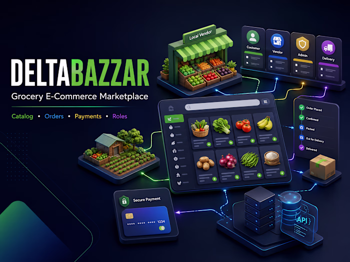 DeltaBazzar Grocery E-Commerce Marketplace :
DeltaBazzar