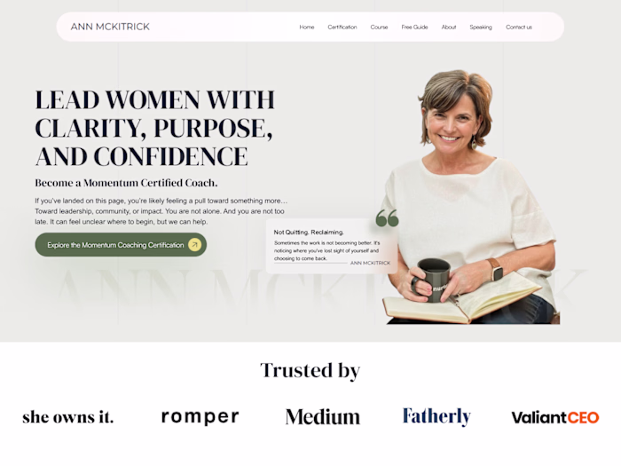 Kajabi Web Design & Development + Course Setup