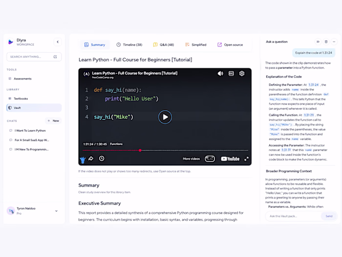 Dlyra — AI Learning Platform
