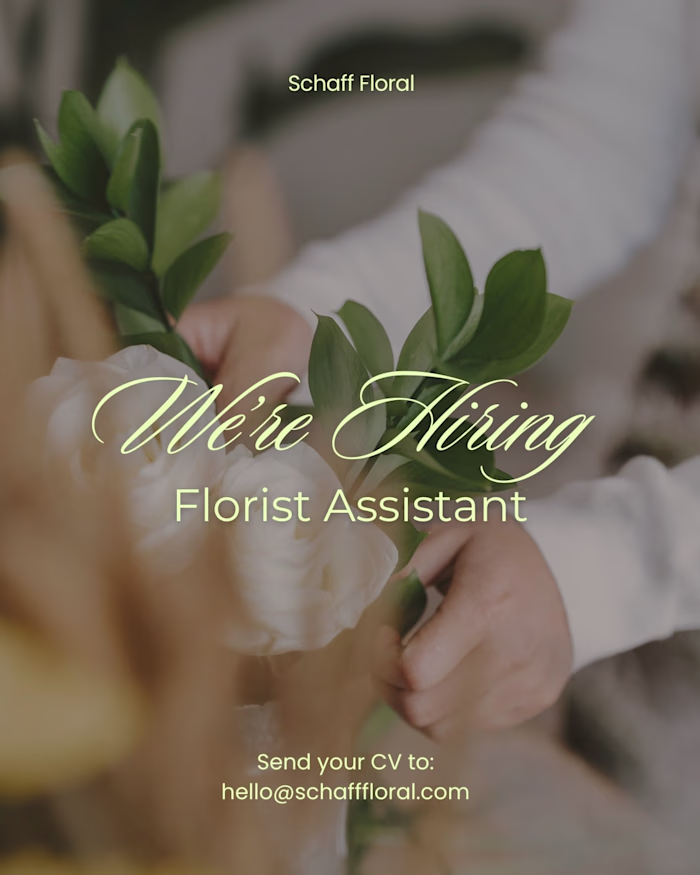 Branded recruitment post developed to support small business...