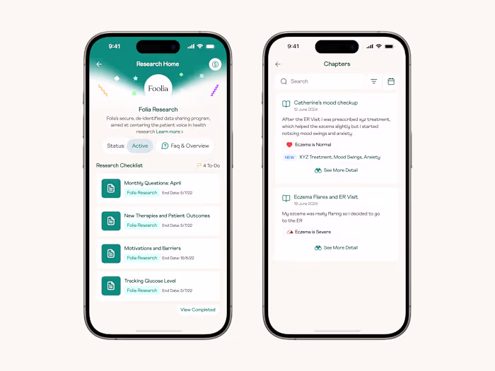 Folia | Mobile app design