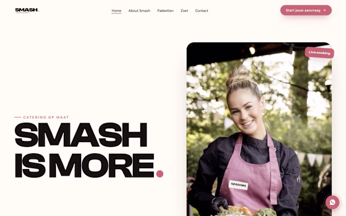 SMASH Catering — Catering website