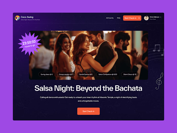 Dance Booking Platform