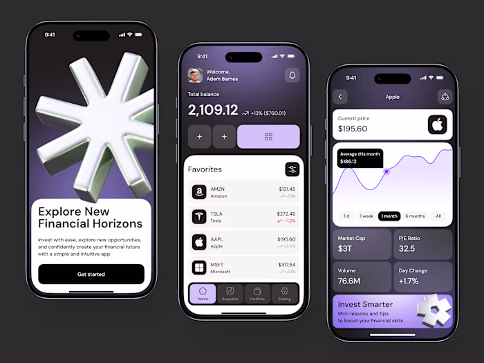 Fintech MVP Mobile App Design