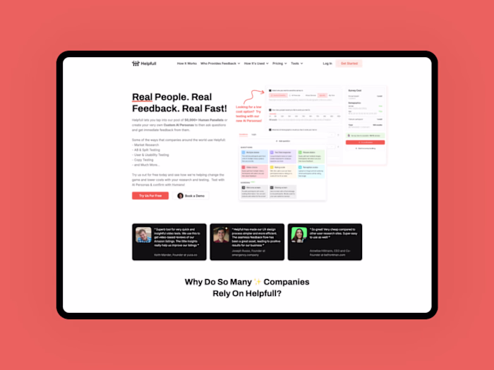 Streamlining User Insights: A UX Case Study on Helpfull.com