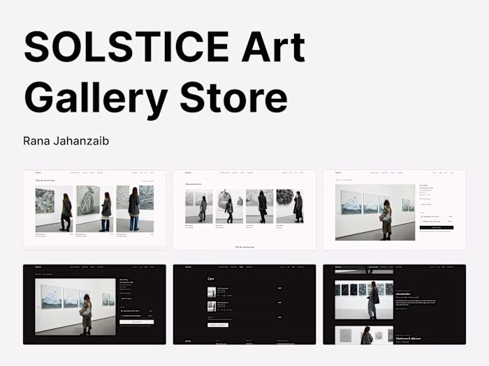 Art Gallery Store

Online store for